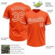 Custom Orange White-Gray Two-Button Unisex Jersey Custom Orange White-Gray Two-Button Unisex Jersey