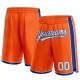 Custom Orange White-Royal Authentic Shorts Custom Orange White-Royal Authentic Shorts