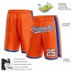 Custom Orange White-Royal Authentic Shorts Custom Orange White-Royal Authentic Shorts