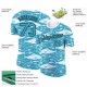 Custom Panther Blue Black-White 3D Pattern Design Fish Performance T-Shirt Custom Panther Blue Black-White 3D Pattern Design Fish Performance T-Shirt