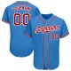 Custom Powder Blue Red-White Authentic rugby Jersey Custom Powder Blue Red-White Authentic rugby Jersey