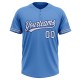Custom Powder Blue White-Royal Two-Button Unisex Jersey Custom Powder Blue White-Royal Two-Button Unisex Jersey