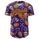 Custom Purple Bay Orange-Black 3D Pattern Halloween Skull Authentic rugby Jersey Custom Purple Bay Orange-Black 3D Pattern Halloween Skull Authentic rugby Jersey