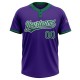 Custom Purple Kelly Green-White Two-Button Unisex Jersey Custom Purple Kelly Green-White Two-Button Unisex Jersey