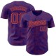 Custom Purple Orange 3D Pattern Design Curve Lines Authentic rugby Jersey Custom Purple Orange 3D Pattern Design Curve Lines Authentic rugby Jersey