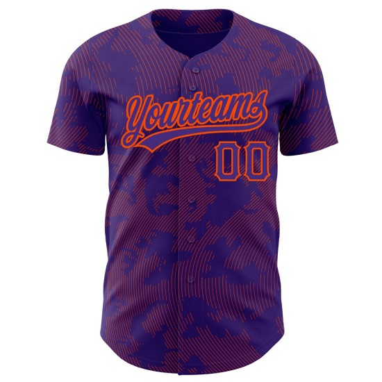 Custom Purple Orange 3D Pattern Design Curve Lines Authentic rugby Jersey Custom Purple Orange 3D Pattern Design Curve Lines Authentic rugby Jersey