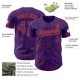Custom Purple Orange 3D Pattern Design Curve Lines Authentic rugby Jersey Custom Purple Orange 3D Pattern Design Curve Lines Authentic rugby Jersey