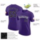 Custom Purple Black-Gray Performance T-Shirt Custom Purple Black-Gray Performance T-Shirt