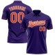 Custom Purple Orange-White Performance Vapor Golf Polo Shirt Custom Purple Orange-White Performance Vapor Golf Polo Shirt