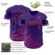 Custom Purple Black-Pink 3D Pattern Design Leopard Print Fade Fashion Authentic rugby Jersey Custom Purple Black-Pink 3D Pattern Design Leopard Print Fade Fashion Authentic rugby Jersey
