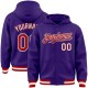 Custom Purple Red-White Bomber Full-Snap Varsity Letterman Hoodie Jacket Custom Purple Red-White Bomber Full-Snap Varsity Letterman Hoodie Jacket