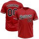 Custom Red Black-White Two-Button Unisex Jersey Custom Red Black-White Two-Button Unisex Jersey