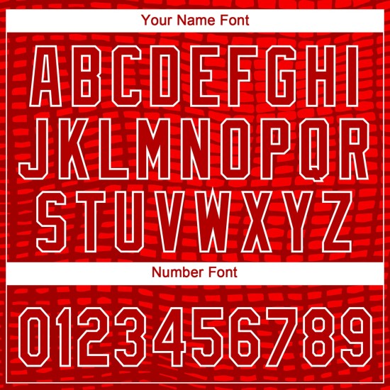 Custom Red Red-White 3D Pattern Design Authentic rugby Jersey Custom Red Red-White 3D Pattern Design Authentic rugby Jersey