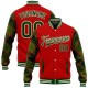 Custom Red Green-Cream Check Board 3D Pattern Design Bomber Full-Snap Varsity Letterman Jacket Custom Red Green-Cream Check Board 3D Pattern Design Bomber Full-Snap Varsity Letterman Jacket