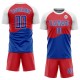 Custom Red Royal-White Sublimation South Korean Flag Uniform Jersey Custom Red Royal-White Sublimation South Korean Flag Uniform Jersey