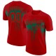Custom Red Kelly Green 3D Pattern Design Dripping Splatter Art Performance T-Shirt Custom Red Kelly Green 3D Pattern Design Dripping Splatter Art Performance T-Shirt