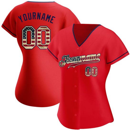 Custom Red Vintage USA Flag-Navy Authentic rugby Jersey Custom Red Vintage USA Flag-Navy Authentic rugby Jersey