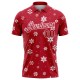Custom Red White 3D Christmas Snowflakes Performance Golf Polo Shirt Custom Red White 3D Christmas Snowflakes Performance Golf Polo Shirt