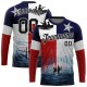 Custom Red Black-Navy 3D Texas Flag And Fish Fishing Long Sleeve Performance T-Shirt Custom Red Black-Navy 3D Texas Flag And Fish Fishing Long Sleeve Performance T-Shirt