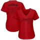 Custom Red Red-Black Authentic rugby Jersey Custom Red Red-Black Authentic rugby Jersey