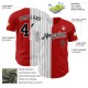 Custom Red White-Black Pinstripe Authentic Split Fashion rugby Jersey Custom Red White-Black Pinstripe Authentic Split Fashion rugby Jersey