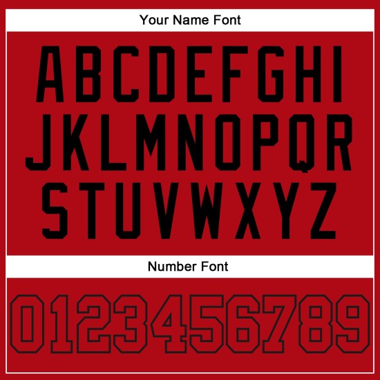Custom Red Red-Black Authentic rugby Jersey Custom Red Red-Black Authentic rugby Jersey
