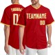 Custom Red White-Gold Authentic rugby Jersey Custom Red White-Gold Authentic rugby Jersey
