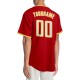 Custom Red White-Gold Authentic rugby Jersey Custom Red White-Gold Authentic rugby Jersey