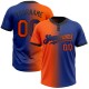 Custom Royal Orange-Black Gradient Fashion Two-Button Unisex Jersey Custom Royal Orange-Black Gradient Fashion Two-Button Unisex Jersey