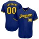 Custom Royal Gold-Black Authentic rugby Jersey Custom Royal Gold-Black Authentic rugby Jersey