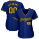 Custom Royal Gold-Black Authentic rugby Jersey Custom Royal Gold-Black Authentic rugby Jersey
