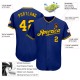Custom Royal Gold-Black Authentic rugby Jersey Custom Royal Gold-Black Authentic rugby Jersey