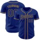 Custom Royal Royal-Old Gold Authentic rugby Jersey Custom Royal Royal-Old Gold Authentic rugby Jersey