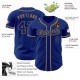 Custom Royal Royal-Old Gold Authentic rugby Jersey Custom Royal Royal-Old Gold Authentic rugby Jersey