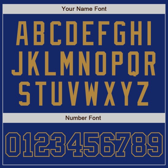 Custom Royal Royal-Old Gold Authentic rugby Jersey Custom Royal Royal-Old Gold Authentic rugby Jersey