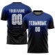Custom Royal White-Black Sublimation Fade Fashion Uniform Jersey Custom Royal White-Black Sublimation Fade Fashion Uniform Jersey