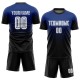 Custom Royal White-Black Sublimation Fade Fashion Uniform Jersey Custom Royal White-Black Sublimation Fade Fashion Uniform Jersey