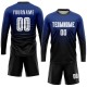 Custom Royal White-Black Sublimation Fade Fashion Uniform Jersey Custom Royal White-Black Sublimation Fade Fashion Uniform Jersey