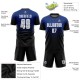 Custom Royal White-Black Sublimation Fade Fashion Uniform Jersey Custom Royal White-Black Sublimation Fade Fashion Uniform Jersey
