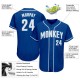Custom Royal White-Light Blue Authentic rugby Jersey Custom Royal White-Light Blue Authentic rugby Jersey