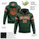 Custom Stitched Green Orange-White Football Pullover Sweatshirt Hoodie Custom Stitched Green Orange-White Football Pullover Sweatshirt Hoodie