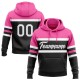 Custom Stitched Black White-Pink Line Sports Pullover Sweatshirt Hoodie Custom Stitched Black White-Pink Line Sports Pullover Sweatshirt Hoodie