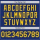 Custom Royal Yellow Authentic Sleeveless rugby Jersey Custom Royal Yellow Authentic Sleeveless rugby Jersey
