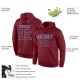 Custom Stitched Burgundy Burgundy-Light Blue Sports Pullover Sweatshirt Hoodie Custom Stitched Burgundy Burgundy-Light Blue Sports Pullover Sweatshirt Hoodie