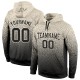 Custom Stitched Cream Black Fade Fashion Sports Pullover Sweatshirt Hoodie Custom Stitched Cream Black Fade Fashion Sports Pullover Sweatshirt Hoodie