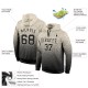 Custom Stitched Cream Black Fade Fashion Sports Pullover Sweatshirt Hoodie Custom Stitched Cream Black Fade Fashion Sports Pullover Sweatshirt Hoodie