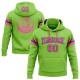 Custom Stitched Neon Green Pink-Navy Football Pullover Sweatshirt Hoodie Custom Stitched Neon Green Pink-Navy Football Pullover Sweatshirt Hoodie