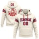 Custom Stitched Cream Red-Royal Football Pullover Sweatshirt Hoodie Custom Stitched Cream Red-Royal Football Pullover Sweatshirt Hoodie