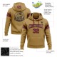 Custom Stitched Old Gold Crimson-Black Football Pullover Sweatshirt Hoodie Custom Stitched Old Gold Crimson-Black Football Pullover Sweatshirt Hoodie
