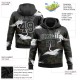 Custom Stitched Black Gray 3D Pattern Design Crane And Green Pine Tree Sports Pullover Sweatshirt Hoodie Custom Stitched Black Gray 3D Pattern Design Crane And Green Pine Tree Sports Pullover Sweatshirt Hoodie
